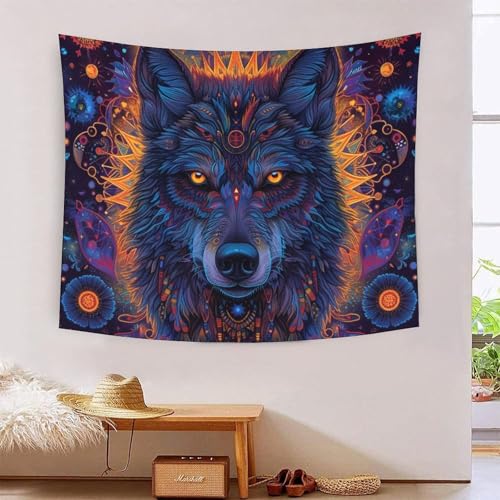 QQZNFTBVF Dazzling Wolves 3D Printing Tapestry for Living Room Bedroom Decorations Wall Hanging Home Decor Bedding 180cmx230cm QQZNFTBVF Dazzling Wolves 3D Printing Tapestry for Living Room Bedroom Decorations Wall Hanging Home Decor Bedding 180cmx230cm von QQZNFTBVF