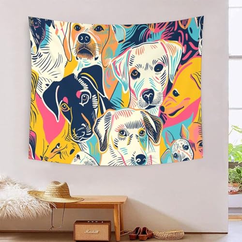 QQZNFTBVF Dog4 3D Printing Tapestry for Living Room Bedroom Decorations Wall Hanging Home Decor Poster 70cmx100cm von QQZNFTBVF