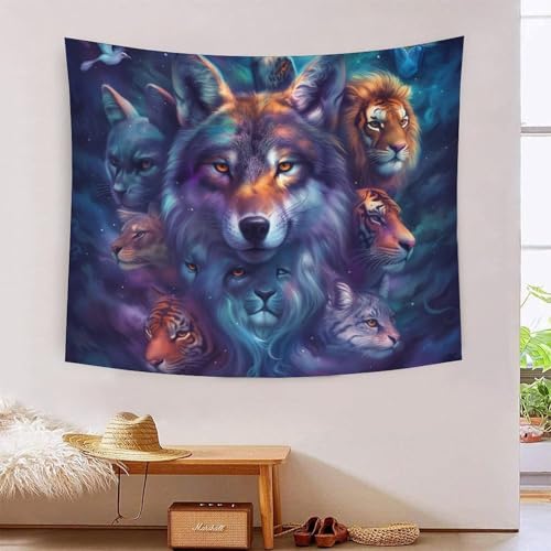 QQZNFTBVF Domineering Animals 3D Printing Tapestry for Living Room Bedroom Decorations Wall Hanging Home Decor Poster 130cmx150cm QQZNFTBVF Domineering Animals 3D Printing Tapestry for Living Room Bedroom Decorations Wall Hanging Home Decor Poster 130cmx150cm von QQZNFTBVF