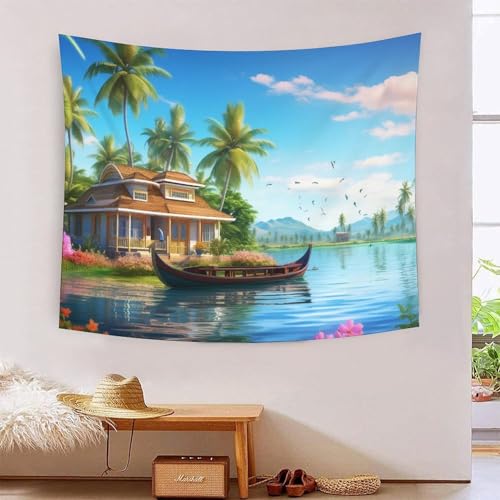 QQZNFTBVF Holiday Bay 3D Printing Tapestry for Living Room Bedroom Decorations Wall Hanging Home Decor Poster 70cmx100cm von QQZNFTBVF