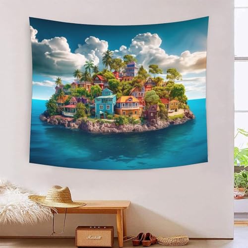 QQZNFTBVF Holiday Bay 3D Printing Tapestry for Living Room Bedroom Decorations Wall Hanging Home Decor Wall Decor Blanket 130cmx150cm QQZNFTBVF Holiday Bay 3D Printing Tapestry for Living Room Bedroom Decorations Wall Hanging Home Decor Wall Decor Blanket 130cmx150cm von QQZNFTBVF