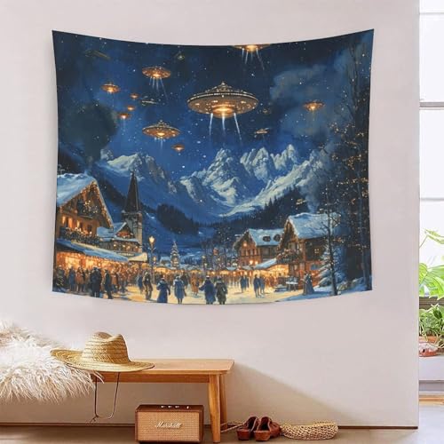 QQZNFTBVF Holiday Village Square 3D Printing Tapestry for Living Room Bedroom Decorations Wall Hanging Home Decor Wall Tapestries 130cmx150cm QQZNFTBVF Holiday Village Square 3D Printing Tapestry for Living Room Bedroom Decorations Wall Hanging Home Decor Wall Tapestries 130cmx150cm von QQZNFTBVF