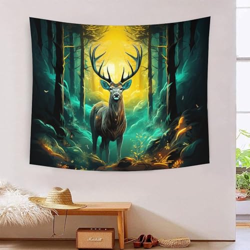 QQZNFTBVF Jungle Moose 3D Printing Tapestry for Living Room Bedroom Decorations Wall Hanging Home Decor Beach Blanket 150cmx200cm QQZNFTBVF Jungle Moose 3D Printing Tapestry for Living Room Bedroom Decorations Wall Hanging Home Decor Beach Blanket 150cmx200cm von QQZNFTBVF