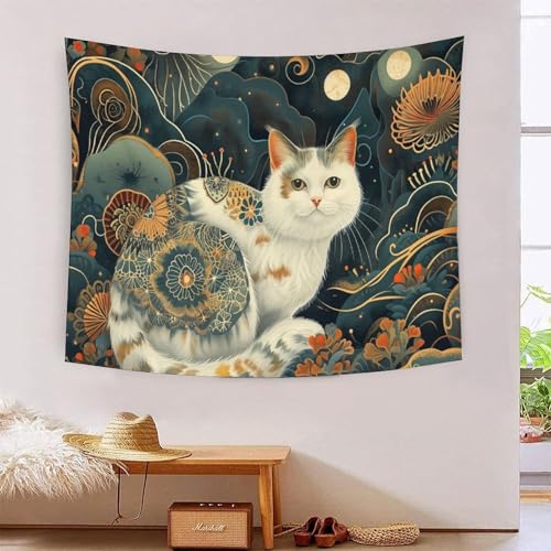 QQZNFTBVF Kitten（9） 3D Printing Tapestry for Living Room Bedroom Decorations Wall Hanging Home Decor Poster 70cmx100cm von QQZNFTBVF