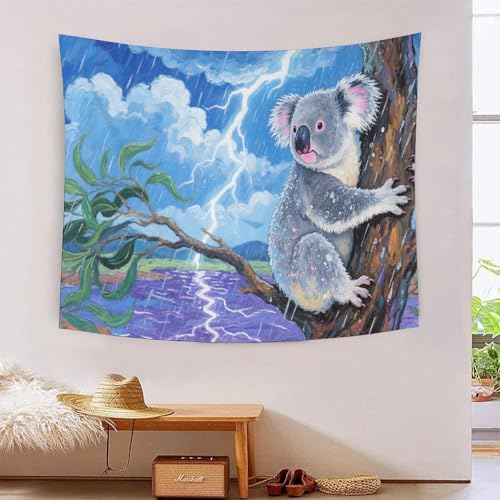 QQZNFTBVF Koala 3D Printing Tapestry for Living Room Bedroom Decorations Wall Hanging Home Decor Bedding 100cmx150cm QQZNFTBVF Koala 3D Printing Tapestry for Living Room Bedroom Decorations Wall Hanging Home Decor Bedding 100cmx150cm von QQZNFTBVF