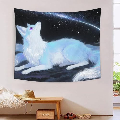 QQZNFTBVF Nine-tailed Fox 3D Printing Tapestry for Living Room Bedroom Decorations Wall Hanging Home Decor Poster 130cmx150cm QQZNFTBVF Nine-tailed Fox 3D Printing Tapestry for Living Room Bedroom Decorations Wall Hanging Home Decor Poster 130cmx150cm von QQZNFTBVF