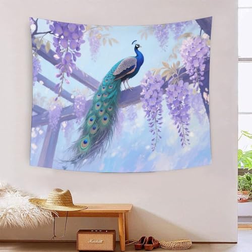 QQZNFTBVF Pavo Real 3D Printing Tapestry for Living Room Bedroom Decorations Wall Hanging Home Decor Meditation Blanket 180cmx230cm QQZNFTBVF Pavo Real 3D Printing Tapestry for Living Room Bedroom Decorations Wall Hanging Home Decor Meditation Blanket 180cmx230cm von QQZNFTBVF