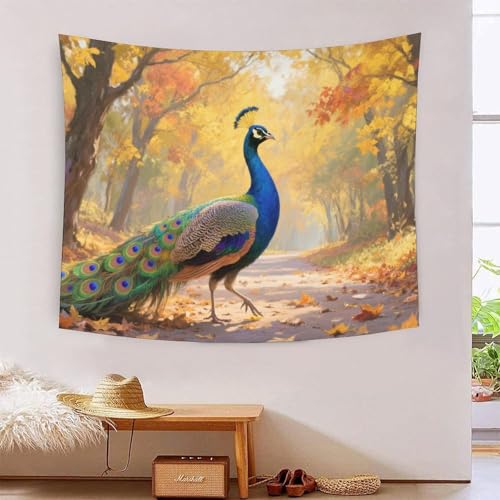 QQZNFTBVF Pavo Real 3D Printing Tapestry for Living Room Bedroom Decorations Wall Hanging Home Decor Wall Tapestries 150cmx200cm von QQZNFTBVF
