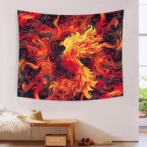 QQZNFTBVF Phoenix 3D Printing Tapestry for Living Room Bedroom Decorations Wall Hanging Home Decor Meditation Blanket 130cmx150cm QQZNFTBVF Phoenix 3D Printing Tapestry for Living Room Bedroom Decorations Wall Hanging Home Decor Meditation Blanket 130cmx150cm von QQZNFTBVF