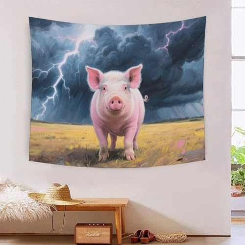 QQZNFTBVF Pig 3D Printing Tapestry for Living Room Bedroom Decorations Wall Hanging Home Decor Beach Blanket 180cmx230cm QQZNFTBVF Pig 3D Printing Tapestry for Living Room Bedroom Decorations Wall Hanging Home Decor Beach Blanket 180cmx230cm von QQZNFTBVF