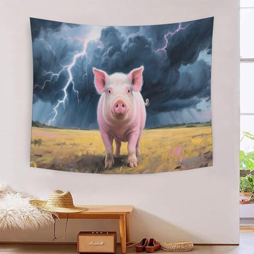 QQZNFTBVF Pig 3D Printing Tapestry for Living Room Bedroom Decorations Wall Hanging Home Decor Poster 100cmx150cm QQZNFTBVF Pig 3D Printing Tapestry for Living Room Bedroom Decorations Wall Hanging Home Decor Poster 100cmx150cm von QQZNFTBVF