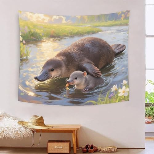 QQZNFTBVF Platypus 3D Printing Tapestry for Living Room Bedroom Decorations Wall Hanging Home Decor Poster 180cmx230cm QQZNFTBVF Platypus 3D Printing Tapestry for Living Room Bedroom Decorations Wall Hanging Home Decor Poster 180cmx230cm von QQZNFTBVF