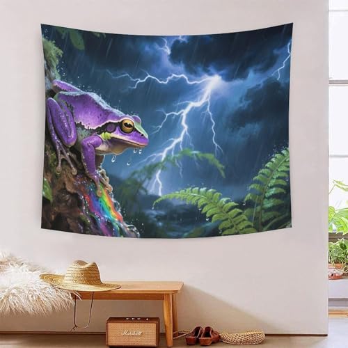 QQZNFTBVF Poison Dart Frog 3D Printing Tapestry for Living Room Bedroom Decorations Wall Hanging Home Decor Beach Blanket 150cmx200cm von QQZNFTBVF