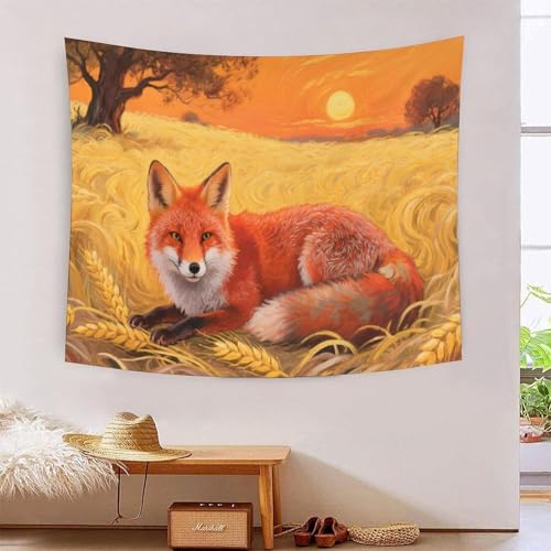 QQZNFTBVF Red Fox 3D Printing Tapestry for Living Room Bedroom Decorations Wall Hanging Home Decor Poster 70cmx100cm QQZNFTBVF Red Fox 3D Printing Tapestry for Living Room Bedroom Decorations Wall Hanging Home Decor Poster 70cmx100cm von QQZNFTBVF