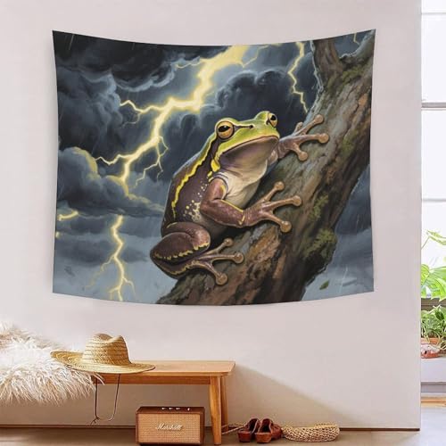 QQZNFTBVF Tree Frog 3D Printing Tapestry for Living Room Bedroom Decorations Wall Hanging Home Decor Poster 130cmx150cm QQZNFTBVF Tree Frog 3D Printing Tapestry for Living Room Bedroom Decorations Wall Hanging Home Decor Poster 130cmx150cm von QQZNFTBVF
