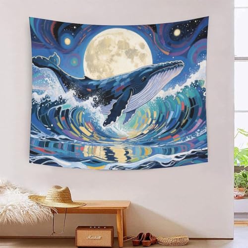 QQZNFTBVF Whale 3D Printing Tapestry for Living Room Bedroom Decorations Wall Hanging Home Decor Meditation Blanket 150cmx200cm QQZNFTBVF Whale 3D Printing Tapestry for Living Room Bedroom Decorations Wall Hanging Home Decor Meditation Blanket 150cmx200cm von QQZNFTBVF