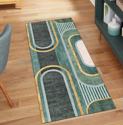 QQrunner Grün Teppich Läufer Flur 60x850CM Küchenteppich rutschfest Meterware Modern Teppichläufer Waschbar Lang Korridor Polyester Wohnzimmer Schmutzfangmatte QQrunner Grün Teppich Läufer Flur 60x850CM Küchenteppich rutschfest Meterware Modern Teppichläufer Waschbar Lang Korridor Polyester Wohnzimmer Schmutzfangmatte von QQrunner