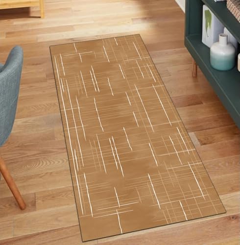 QQrunner Läufer Flur Teppich Waschbar, Abstrakt rutschfest 100x1300CM Teppichläufer Küchenteppich Meterware Lang Orange Korridor Kücheläufer QQrunner Läufer Flur Teppich Waschbar, Abstrakt rutschfest 100x1300CM Teppichläufer Küchenteppich Meterware Lang Orange Korridor Kücheläufer von QQrunner