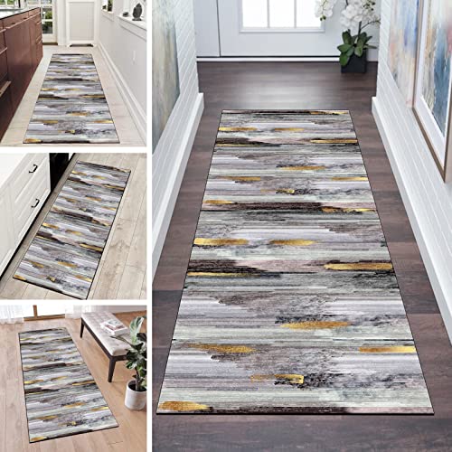 QQrunner Läufer Teppich Lang Flur rutschfest Waschbar Grau Lila 60x250cm Meterware Küchenteppich Abstrakt Schlafzimmer Korridor Teppichläufer Lang, Anpassbare Größe, 60-120cm Breit QQrunner Läufer Teppich Lang Flur rutschfest Waschbar Grau Lila 60x250cm Meterware Küchenteppich Abstrakt Schlafzimmer Korridor Teppichläufer Lang, Anpassbare Größe, 60-120cm Breit von QQrunner