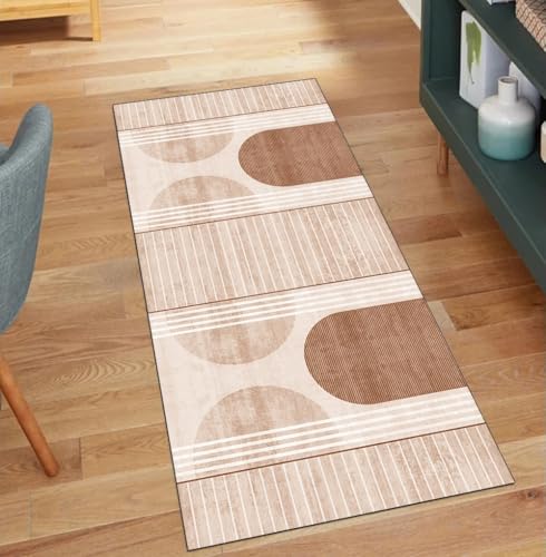 QQrunner Modern Teppich Läufer Flur Waschbar, rutschfest 50x400CM Teppichläufer Küchenteppich Meterware Lang Orange Korridor Kücheläufer QQrunner Modern Teppich Läufer Flur Waschbar, rutschfest 50x400CM Teppichläufer Küchenteppich Meterware Lang Orange Korridor Kücheläufer von QQrunner