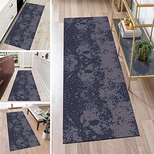 QQrunner Teppich Läufer Flur Dunkel Grau Lang rutschfest Kücheteppich Waschbar 60x350cm Meterware Abstrakt Teppichmatten Waschbar Korridor Wohnzimmer Schlafzimmer 40-120cm Breit, Anpassbare Größe QQrunner Teppich Läufer Flur Dunkel Grau Lang rutschfest Kücheteppich Waschbar 60x350cm Meterware Abstrakt Teppichmatten Waschbar Korridor Wohnzimmer Schlafzimmer 40-120cm Breit, Anpassbare Größe von QQrunner