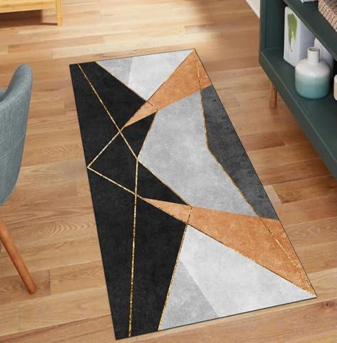 QQrunner Teppich Läufer Flur Waschbar, Patchwork rutschfest 40x150CM Teppichläufer Küchenteppich Meterware Lang Orange Korridor Kücheläufer QQrunner Teppich Läufer Flur Waschbar, Patchwork rutschfest 40x150CM Teppichläufer Küchenteppich Meterware Lang Orange Korridor Kücheläufer von QQrunner