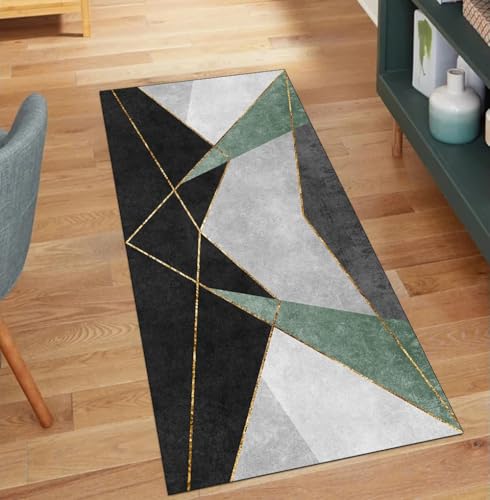 QQrunner Teppich Läufer Flur Waschbar, Patchwork rutschfest 70x1000CM Teppichläufer Küchenteppich Meterware Lang Dunkel Grün Korridor Kücheläufer QQrunner Teppich Läufer Flur Waschbar, Patchwork rutschfest 70x1000CM Teppichläufer Küchenteppich Meterware Lang Dunkel Grün Korridor Kücheläufer von QQrunner