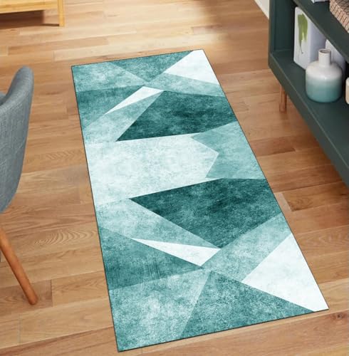 QQrunner Teppich Läufer Flur rutschfest Küche 110x900CM Abstract Teppichläufer Küchenteppich Lang Waschbar Dunkelgrün Korridor Kücheläufer QQrunner Teppich Läufer Flur rutschfest Küche 110x900CM Abstract Teppichläufer Küchenteppich Lang Waschbar Dunkelgrün Korridor Kücheläufer von QQrunner