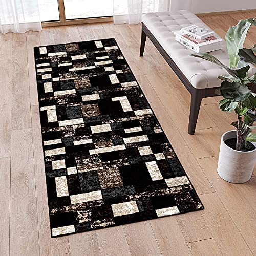 QQrunner Teppich läufer Flur Grau und Braun rutschfest 40x150CM Küchenteppich Patchwork Waschbar Meterware Schlafzimmer Korridor Teppich Lang, 40-120cm Breit QQrunner Teppich läufer Flur Grau und Braun rutschfest 40x150CM Küchenteppich Patchwork Waschbar Meterware Schlafzimmer Korridor Teppich Lang, 40-120cm Breit von QQrunner