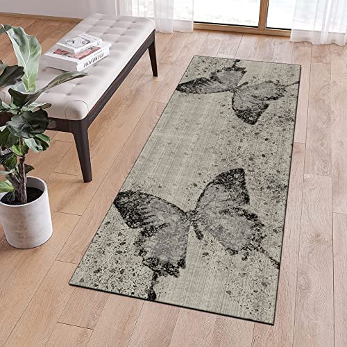 QQrunner Teppichläufer Flur Küchen 40x350cm rutschfest Teppich Läufer Flur Vintage Grau Waschbar Meterware Lang Küchenteppich Schlafzimmer Korridor, Anpassbare Größe, 40-120cm Breit QQrunner Teppichläufer Flur Küchen 40x350cm rutschfest Teppich Läufer Flur Vintage Grau Waschbar Meterware Lang Küchenteppich Schlafzimmer Korridor, Anpassbare Größe, 40-120cm Breit von QQrunner