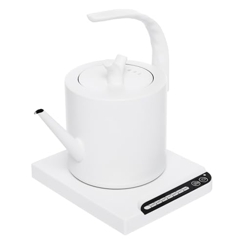 1L Elektrischer Wasserkocher, 1000W Weißer Wasserkocher, Elektrischer Wasserkocher mit Sockel, Einstellbare Temperatur, Lange Tülle 1L Elektrischer Wasserkocher, 1000W Weißer Wasserkocher, Elektrischer Wasserkocher mit Sockel, Einstellbare Temperatur, Lange Tülle von QRANSEUYXY