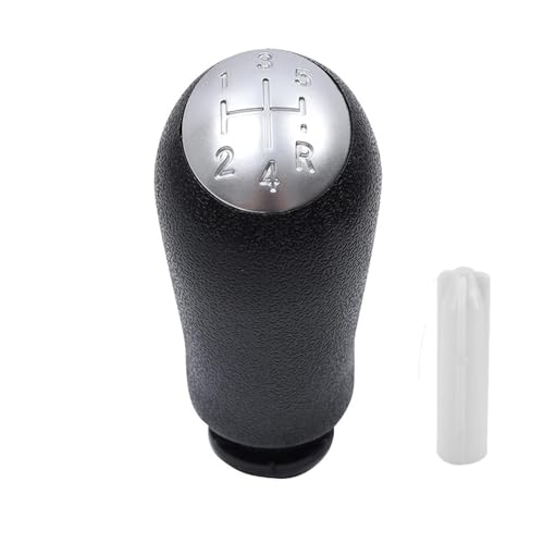 Auto Schaltknauf Für Dacia Für Duster Für Dokker 5-Gang-Schaltknauf Stick Head Auto-Schalthebelgriff(Silver no Font) von QRDKKL