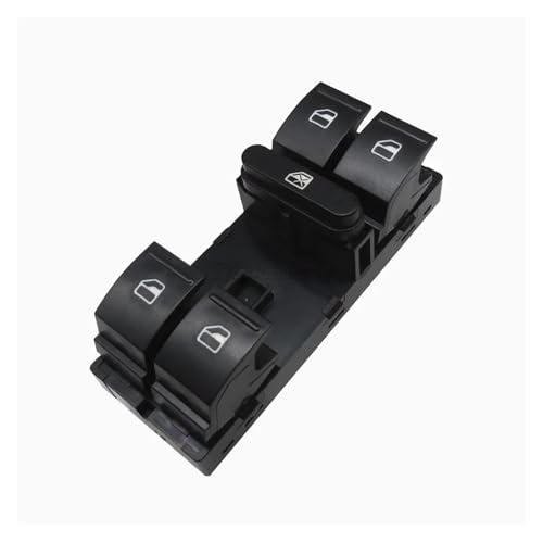 Elektrischer Fensterschalter Steuertaste Für VW Für Jetta Für Tiguan Power Fenster Master Switch Control Taste 5ND959857(Schwarz) von QRDKKL