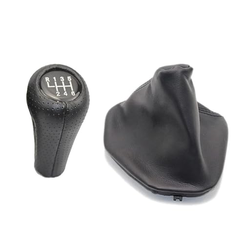 QRDKKL Auto Schaltknauf Für 5 Für Serie E39 Auto Shift Getriebe Stick Manuelle Shift Gaitor Abdeckung Boot(6 speed with hole) von QRDKKL