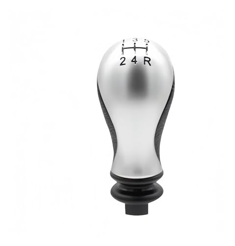 QRDKKL Auto Schaltknauf Für Citroen C5 Für Xsara Für Picasso Auto 5 Geschwindigkeit MT Schaltknauf Hebel Handball(Matte silver) von QRDKKL