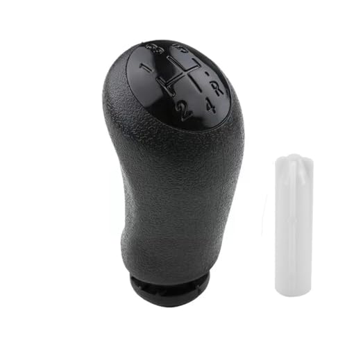 QRDKKL Auto Schaltknauf Für Clio 3 Für LAGUNA2 Für TWINGO 3 5-Gang-Schaltknauf Stick Head Auto Schalthebelgriff(Black Silver) von QRDKKL