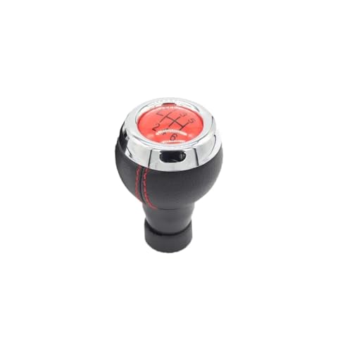 QRDKKL Auto Schaltknauf Für Mini Für Cooper R55 R56 R57 R58 R59 R60 R61 F57 F56 F55 F54 Schaltknauf(6 Speed Red) von QRDKKL