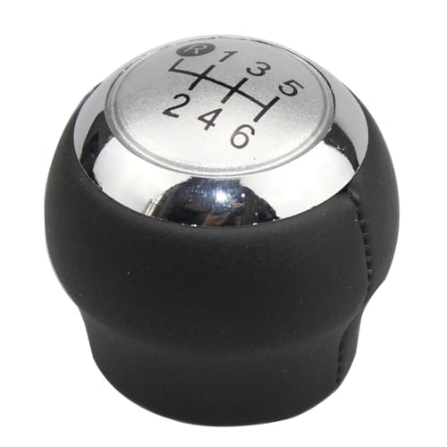 QRDKKL Auto Schaltknauf Für Toyota Für Corolla Für RAV4 Für Avensis 5/6 Geschwindigkeit Auto Schaltknauf Hebel Shifter Stick Handball(Silver 6 Speed) von QRDKKL