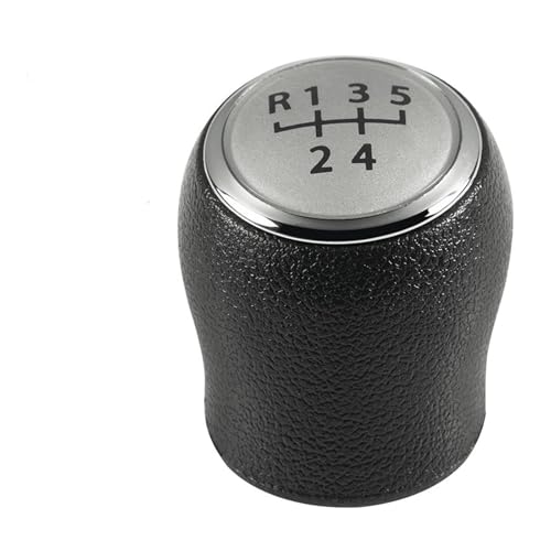 QRDKKL Auto Schaltknauf Für VW T6 T7 Für Transporter Für Multivan Für Caravelle 2016-2020 5 6 Geschwindigkeit Schaltknauf Gamasche Boot Abdeckung Fall(5 Speed Knob Silver) von QRDKKL
