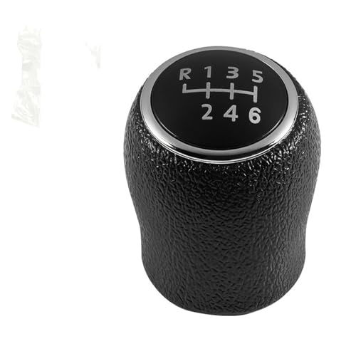QRDKKL Auto Schaltknauf Für VW T6 T7 Für Transporter Für Multivan Für Caravelle 2016-2020 5 6 Geschwindigkeit Schaltknauf Gamasche Boot Abdeckung Fall(6 Speed Knob Black) von QRDKKL