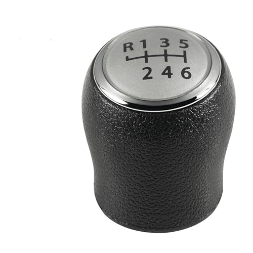 QRDKKL Auto Schaltknauf Für VW T6 T7 Für Transporter Für Multivan Für Caravelle 2016-2020 5 6 Geschwindigkeit Schaltknauf Gamasche Boot Abdeckung Fall(6 Speed Knob Silver) von QRDKKL