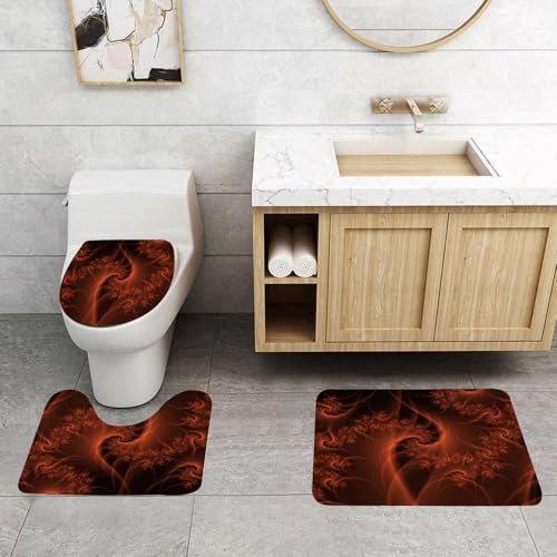 QRFASFZO 3 Stück Badematten und WC Vorleger Microfaser Weiches Badteppich badvorleger rutschfest Waschbar Badezimmerteppich Set,Fantasievolle üppige fraktale Textur generiert abstrakten Bildhintergr QRFASFZO 3 Stück Badematten und WC Vorleger Microfaser Weiches Badteppich badvorleger rutschfest Waschbar Badezimmerteppich Set,Fantasievolle üppige fraktale Textur generiert abstrakten Bildhintergr von QRFASFZO