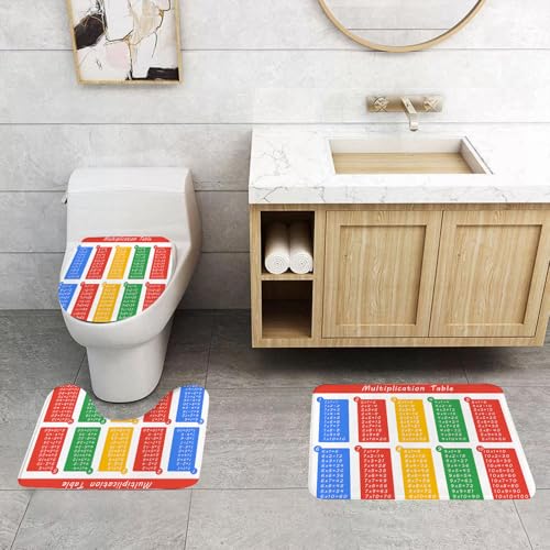 QRFASFZO 3 Stück Badematten und WC Vorleger Microfaser Weiches Badteppich badvorleger rutschfest Waschbar Badezimmerteppich Set,Grundlegendes mathematisches Werkzeug, eine umfassende Multiplikations QRFASFZO 3 Stück Badematten und WC Vorleger Microfaser Weiches Badteppich badvorleger rutschfest Waschbar Badezimmerteppich Set,Grundlegendes mathematisches Werkzeug, eine umfassende Multiplikations von QRFASFZO
