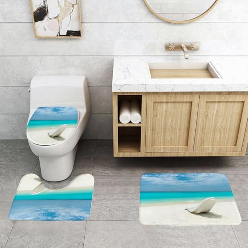 QRFASFZO 3 Stück Badematten und WC Vorleger Microfaser Weiches Badteppich badvorleger rutschfest Waschbar Badezimmerteppich Set,Malediven-Strand Sonnenliege am Meer QRFASFZO 3 Stück Badematten und WC Vorleger Microfaser Weiches Badteppich badvorleger rutschfest Waschbar Badezimmerteppich Set,Malediven-Strand Sonnenliege am Meer von QRFASFZO