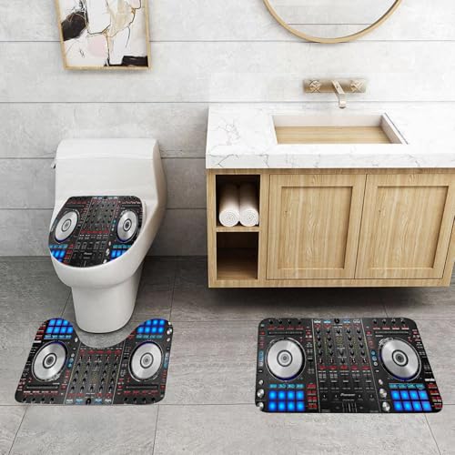 QRFASFZO 3 Stück Badematten und WC Vorleger Microfaser Weiches Badteppich badvorleger rutschfest Waschbar Badezimmerteppich Set,Professioneller DJ-Equipment-Vitrine, Pioneer DDJ-SX-Controller, ausge QRFASFZO 3 Stück Badematten und WC Vorleger Microfaser Weiches Badteppich badvorleger rutschfest Waschbar Badezimmerteppich Set,Professioneller DJ-Equipment-Vitrine, Pioneer DDJ-SX-Controller, ausge von QRFASFZO