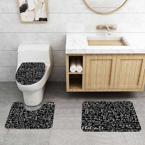 QRFASFZO 3 Stück Badematten und WC Vorleger Microfaser Weiches Badteppich badvorleger rutschfest Waschbar Badezimmerteppich Set,Reihe intensiver physikalischer und mathematischer Gleichungen an der QRFASFZO 3 Stück Badematten und WC Vorleger Microfaser Weiches Badteppich badvorleger rutschfest Waschbar Badezimmerteppich Set,Reihe intensiver physikalischer und mathematischer Gleichungen an der von QRFASFZO