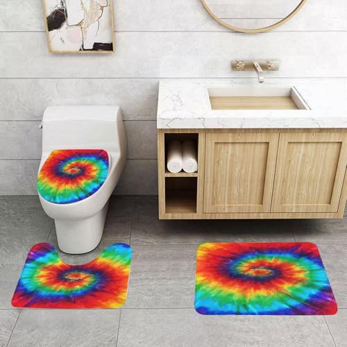 QRFASFZO 3 Stück Badematten und WC Vorleger Microfaser Weiches Badteppich badvorleger rutschfest Waschbar Badezimmerteppich Set,Stoffstruktur - Design Textil Batik Seide Hintergrund QRFASFZO 3 Stück Badematten und WC Vorleger Microfaser Weiches Badteppich badvorleger rutschfest Waschbar Badezimmerteppich Set,Stoffstruktur - Design Textil Batik Seide Hintergrund von QRFASFZO