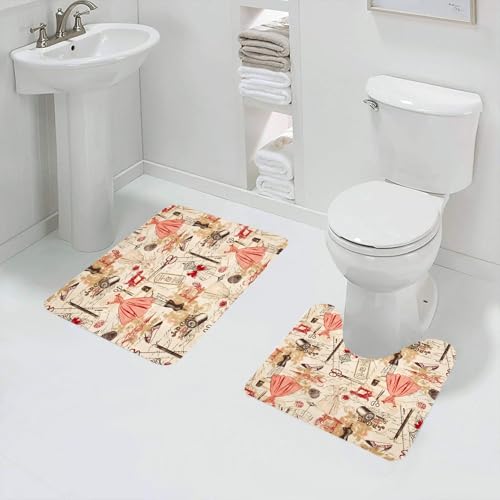 QRFASFZO Badezimmerteppich - Kit 2 Teile,Digitaldruck Textilmustertapete Bunte Blume mit Aquarellhintergrund,absorbierbares waschbares Badezimmerteppich für Badewannen,Toiletten und Böden QRFASFZO Badezimmerteppich - Kit 2 Teile,Digitaldruck Textilmustertapete Bunte Blume mit Aquarellhintergrund,absorbierbares waschbares Badezimmerteppich für Badewannen,Toiletten und Böden von QRFASFZO