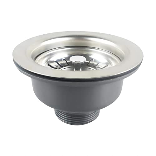Qrity 304 Edelstahl Küche Siebkorbventil Korb Abfluss Siebkörbchen Ablaufventil, Ø 110 mm 1½" Oben Qrity 304 Edelstahl Küche Siebkorbventil Korb Abfluss Siebkörbchen Ablaufventil, Ø 110 mm 1½" Oben von Qrity