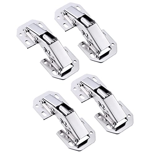 4 X Qrity Aufschraubscharnier mit Feder Öffnungswinkel 90° Küche Schrank Türscharniere - Kein Slot erforderlich - Einfache Installation 4 X Qrity Aufschraubscharnier mit Feder Öffnungswinkel 90° Küche Schrank Türscharniere - Kein Slot erforderlich - Einfache Installation von Qrity